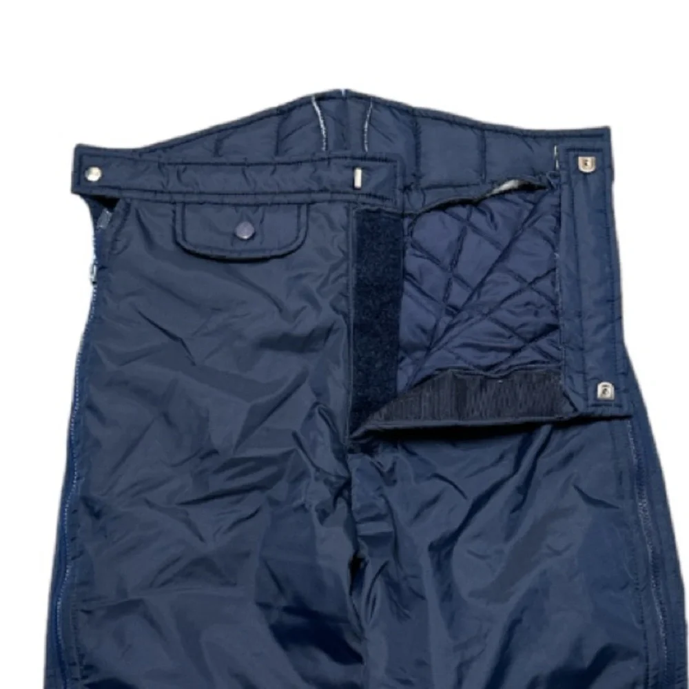 Obermeyer Vintage "Warm Up" Full Side Dual Zipper Legs Snow/Ski Pants Navy - Picture 4 of 12
